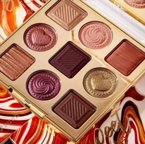Tarte Sweet Cravings Champagne And Burgundy Eyeshadow Palette 9 Quality Shades - Picture 5 of 16